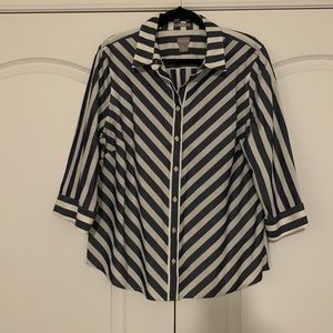 NWOT Chico’s 3/4 sleeve shirt